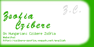 zsofia czibere business card